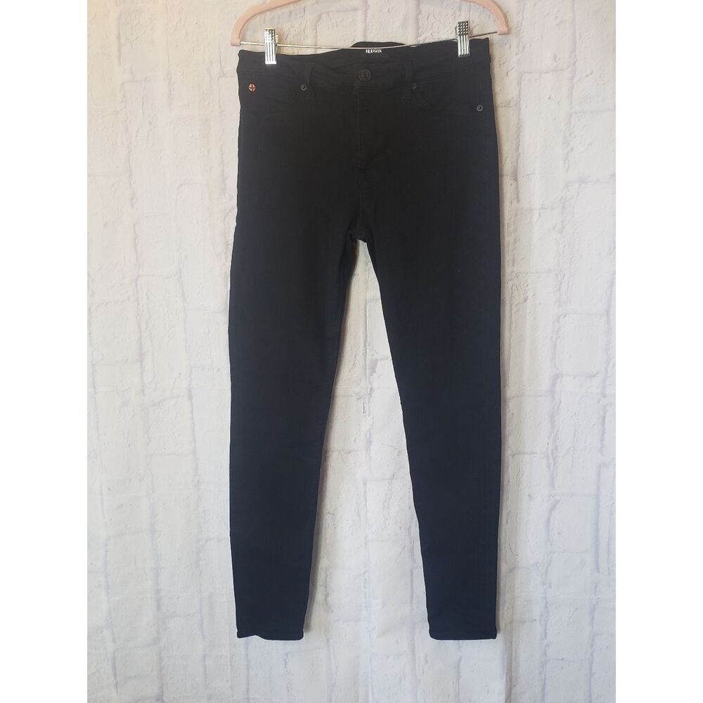 HUDSON Black Nico Mid Rise Super Skinny Ankle Jeans 31